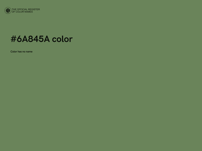 #6A845A color image