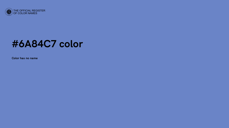 #6A84C7 color image