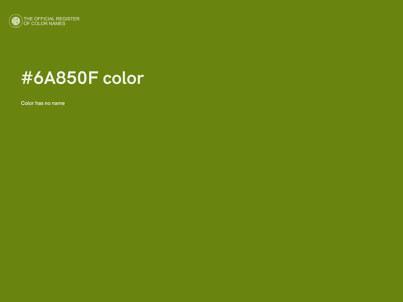 #6A850F color image