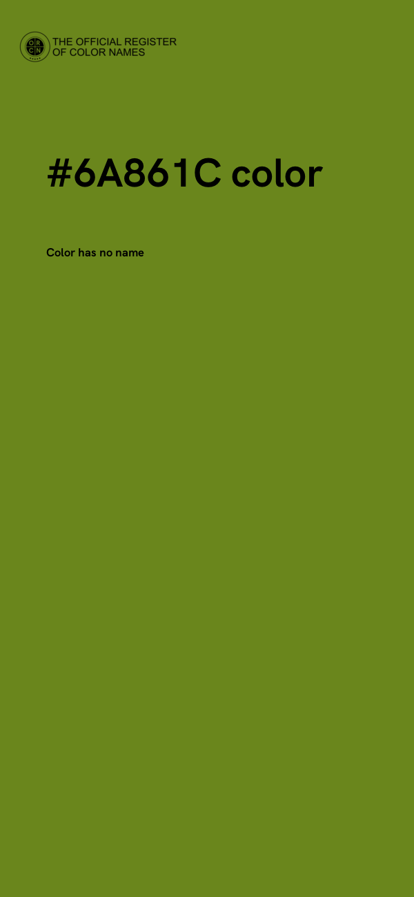 #6A861C color image