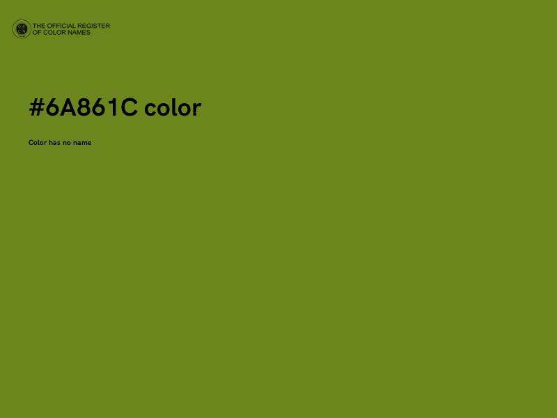 #6A861C color image