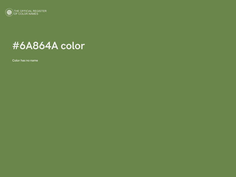 #6A864A color image