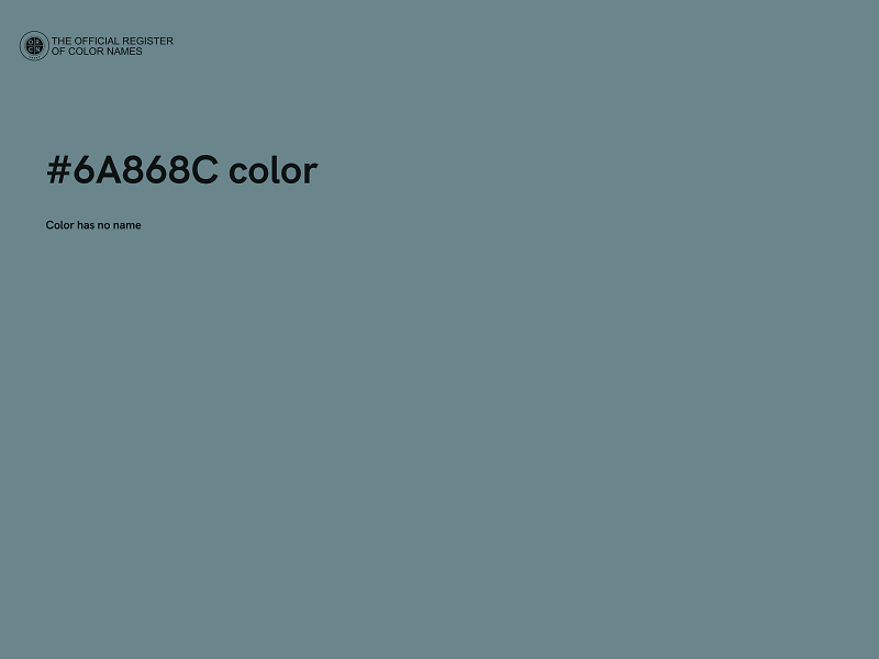 #6A868C color image