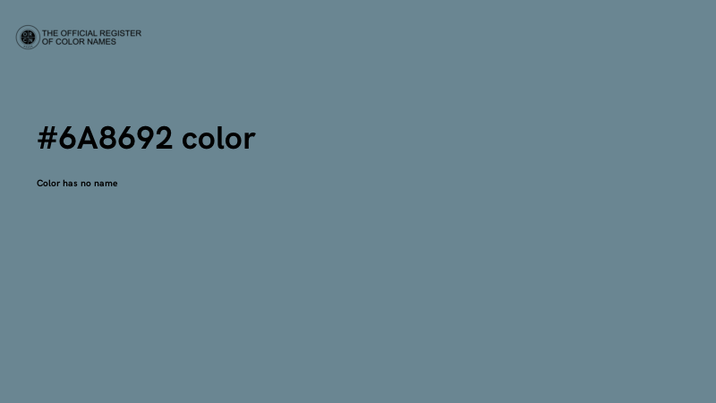 #6A8692 color image