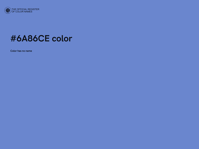 #6A86CE color image