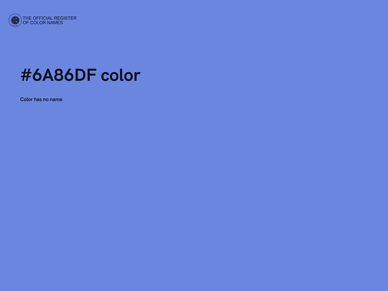 #6A86DF color image