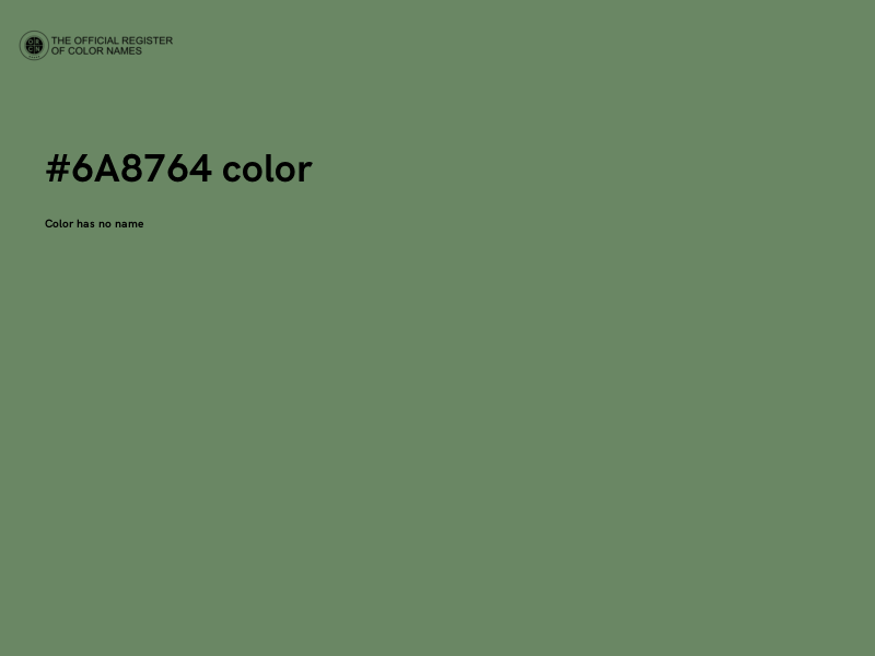 #6A8764 color image