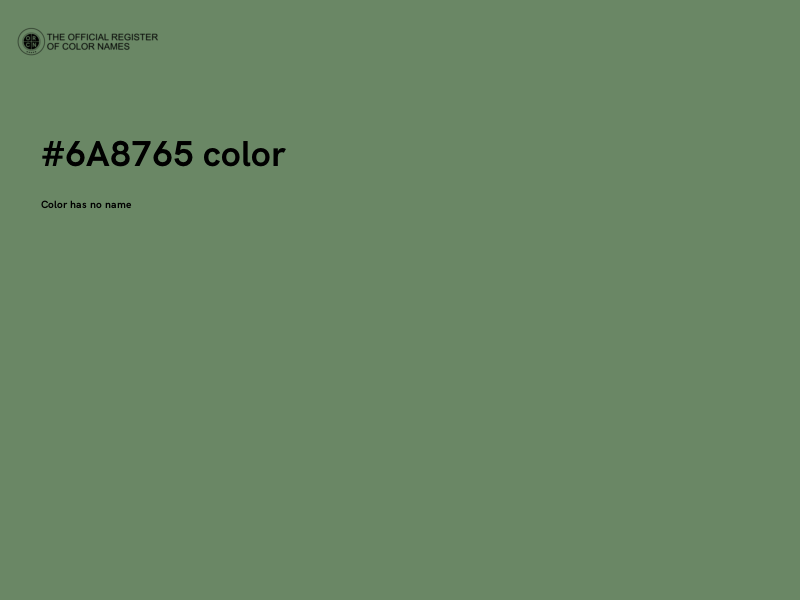 #6A8765 color image