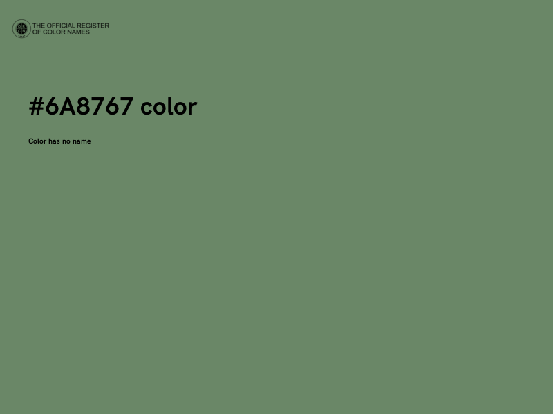 #6A8767 color image
