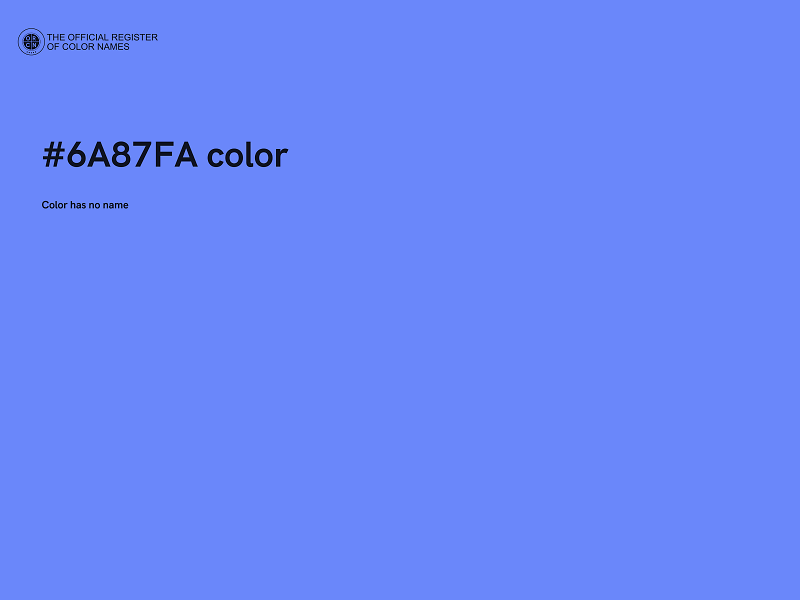 #6A87FA color image