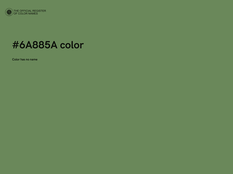 #6A885A color image