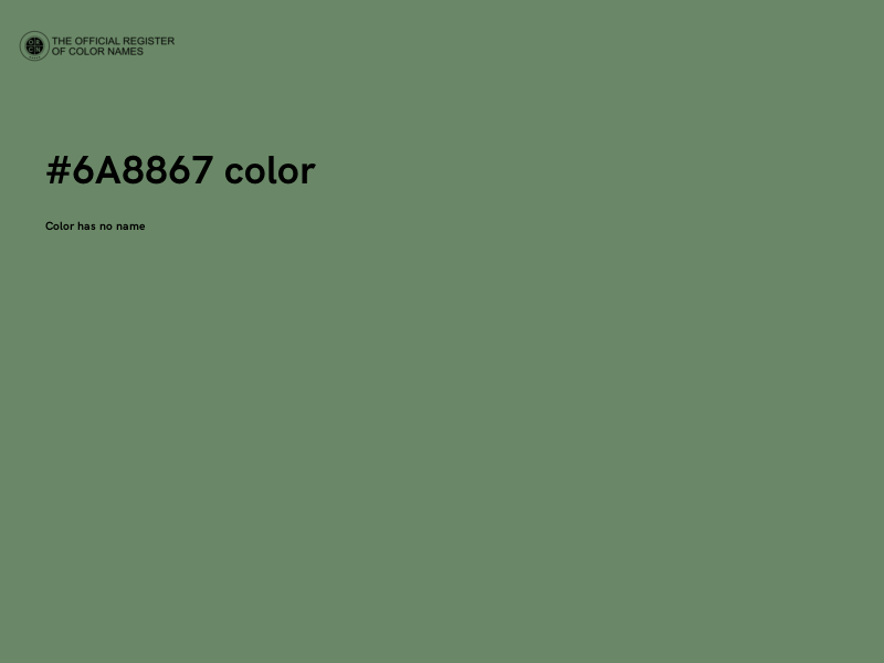 #6A8867 color image
