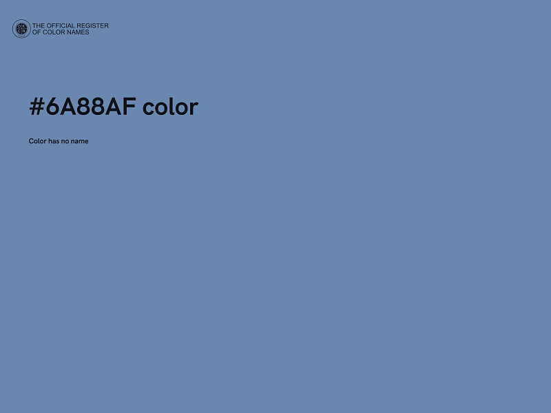 #6A88AF color image