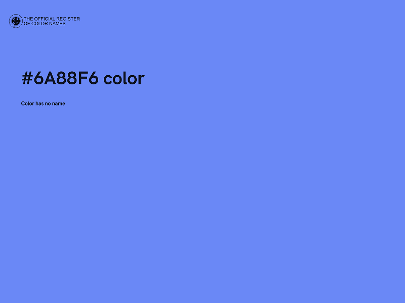 #6A88F6 color image