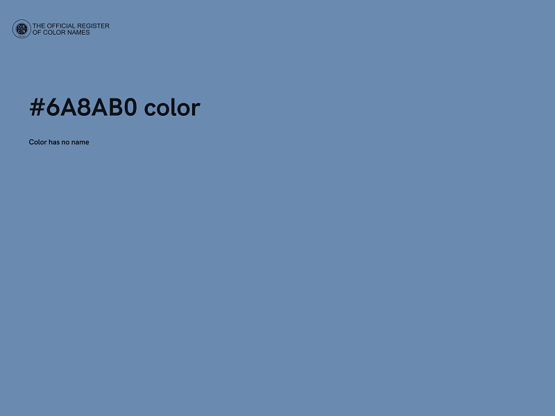 #6A8AB0 color image