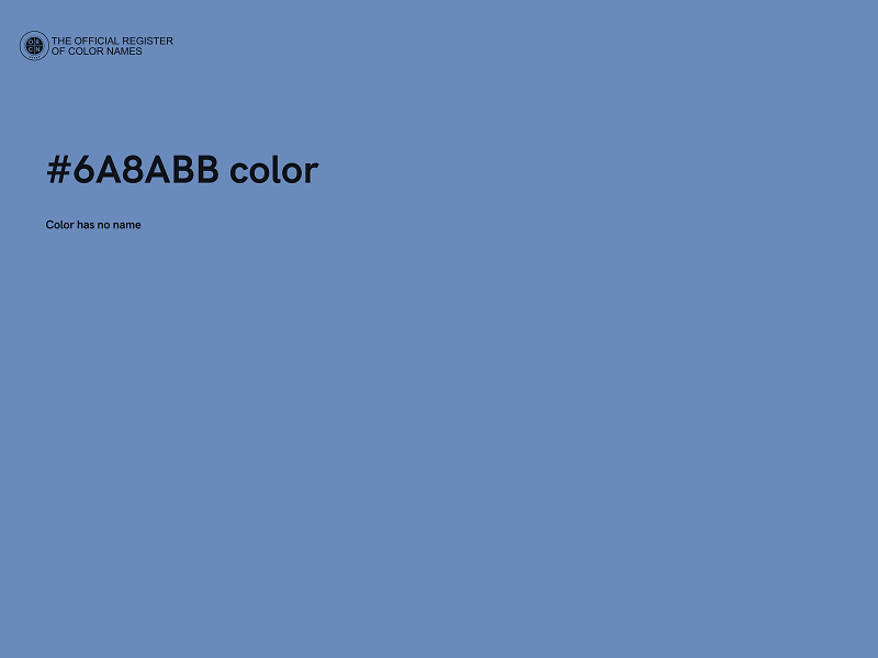 #6A8ABB color image