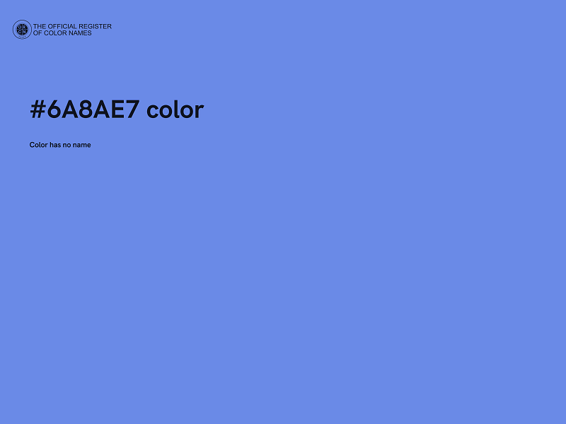 #6A8AE7 color image