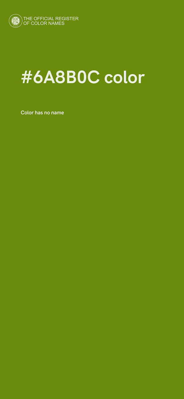 #6A8B0C color image