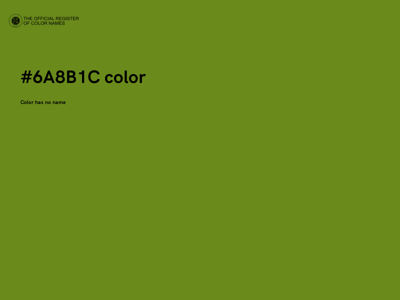 #6A8B1C color image