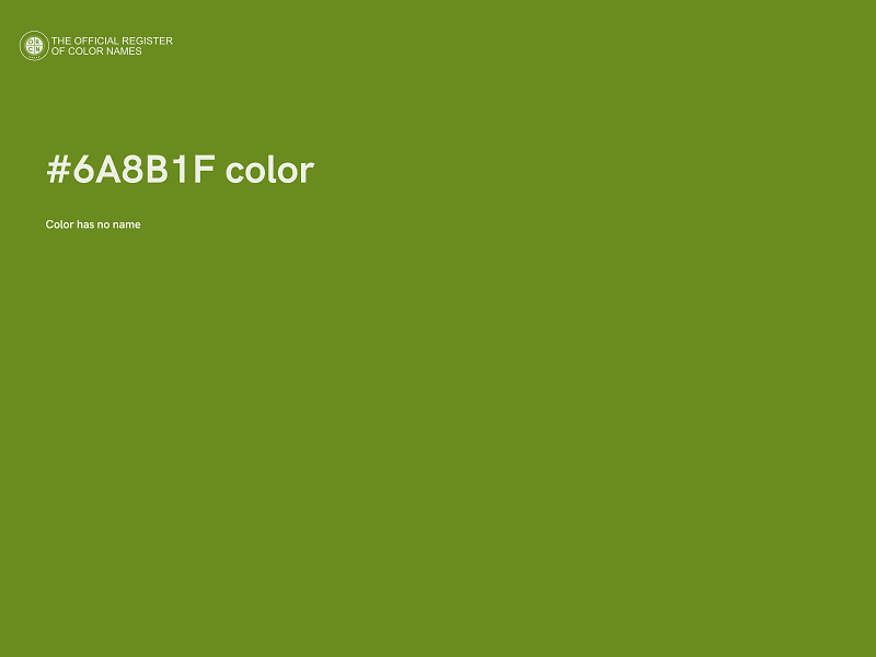 #6A8B1F color image