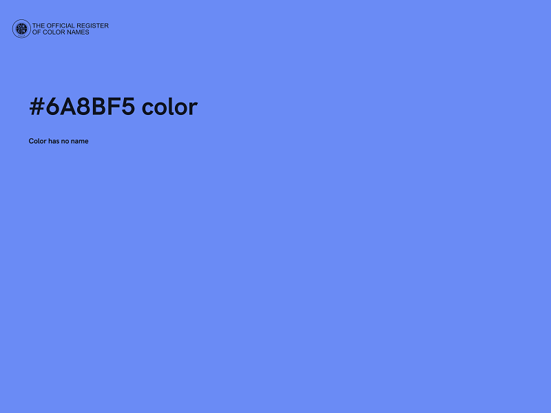 #6A8BF5 color image