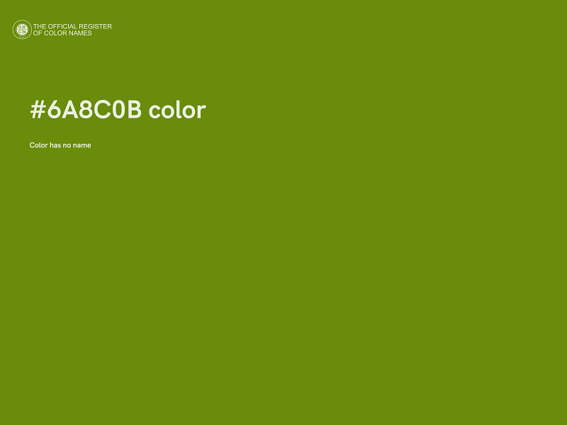 #6A8C0B color image