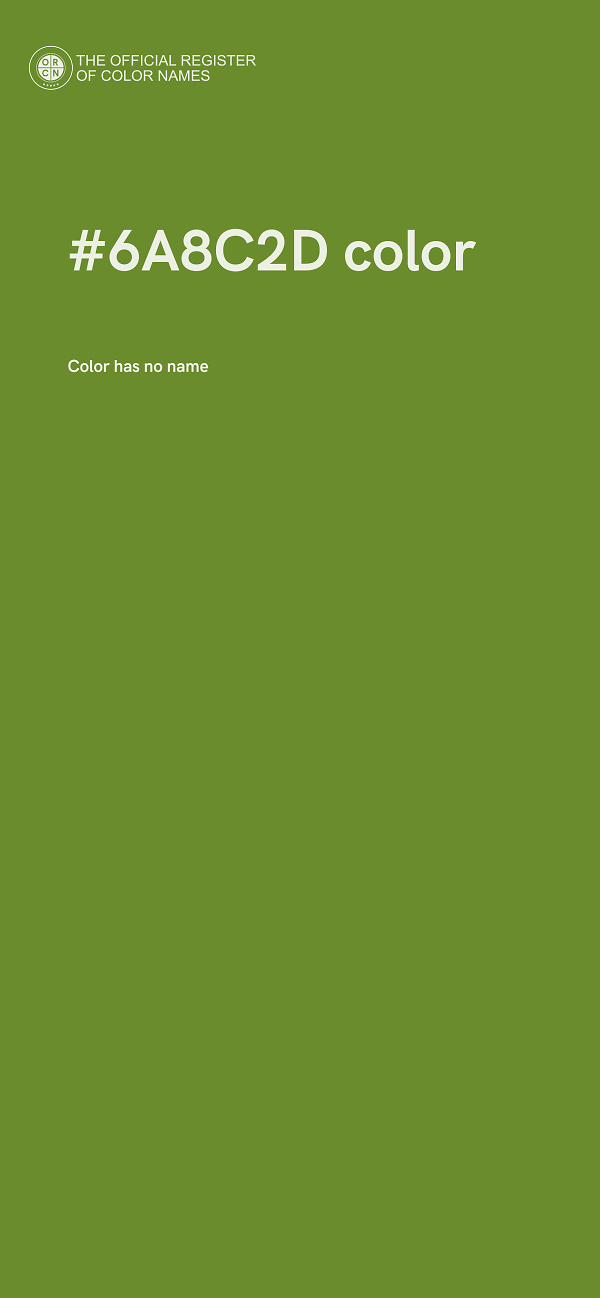 #6A8C2D color image