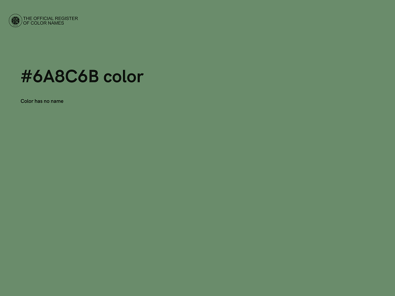 #6A8C6B color image