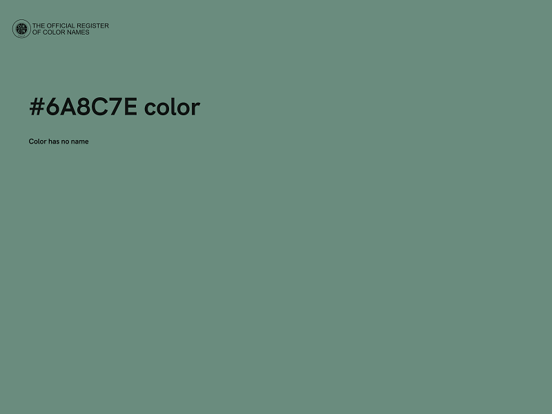 #6A8C7E color image