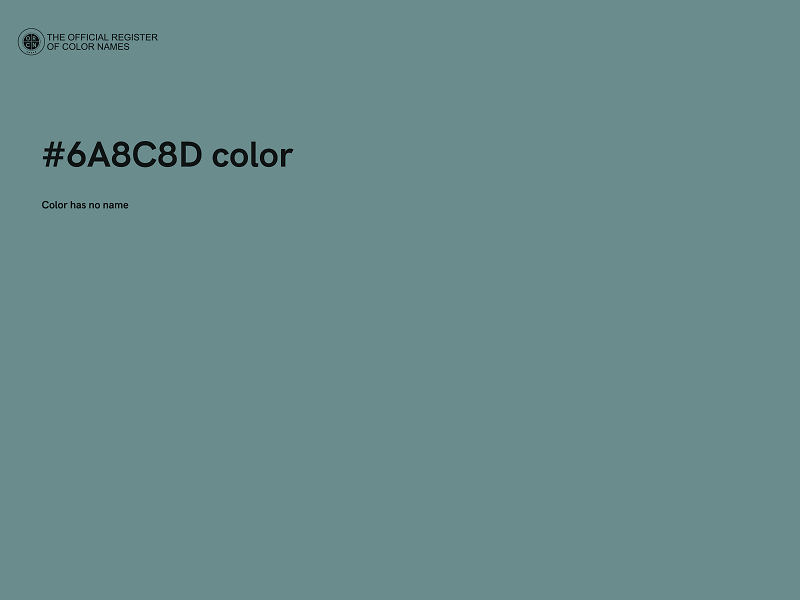 #6A8C8D color image