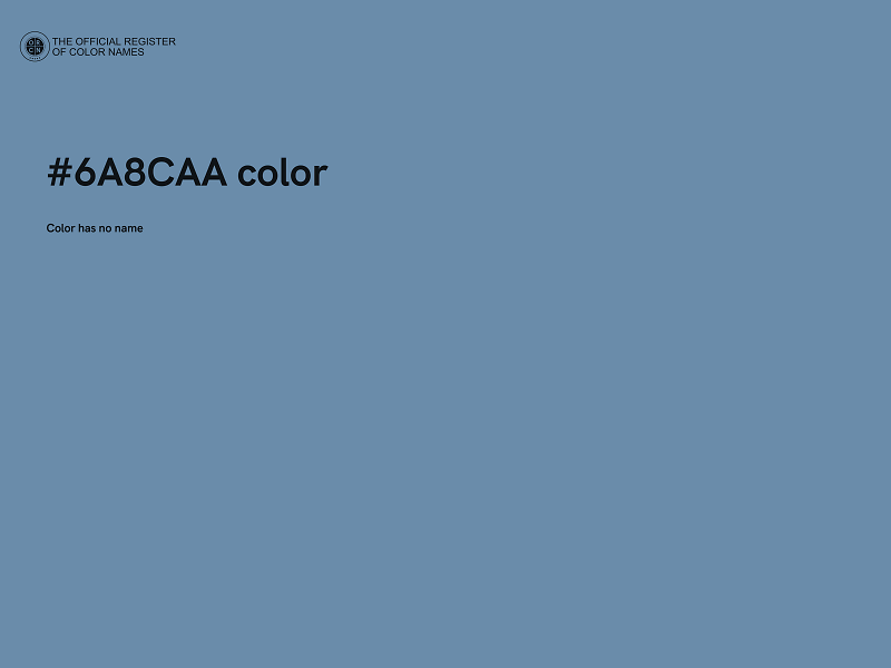 #6A8CAA color image