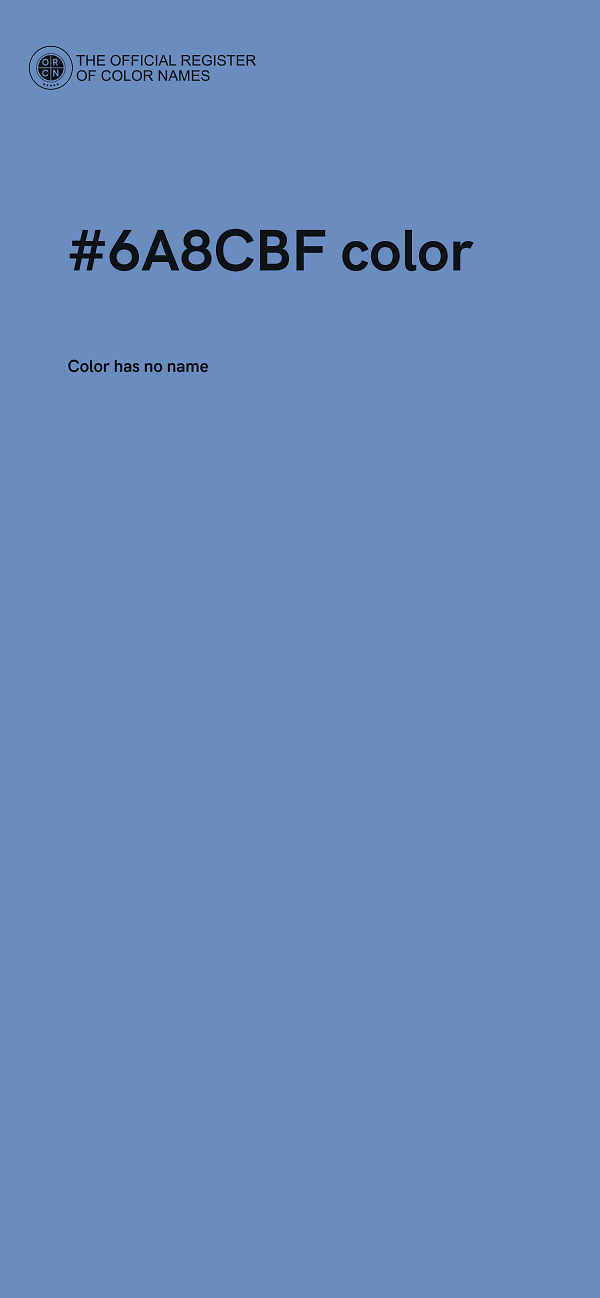 #6A8CBF color image