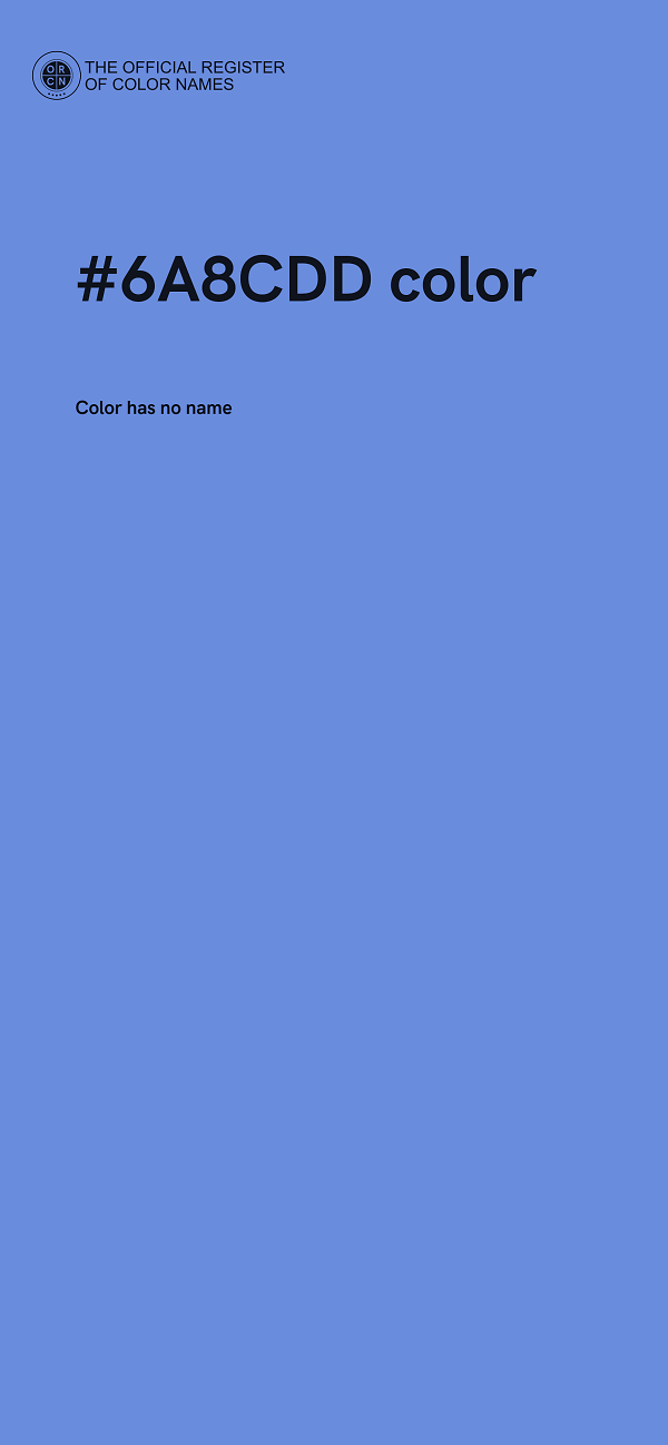 #6A8CDD color image
