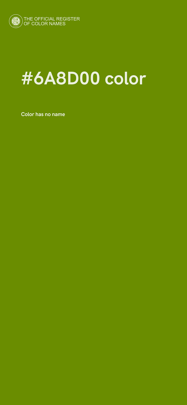 #6A8D00 color image