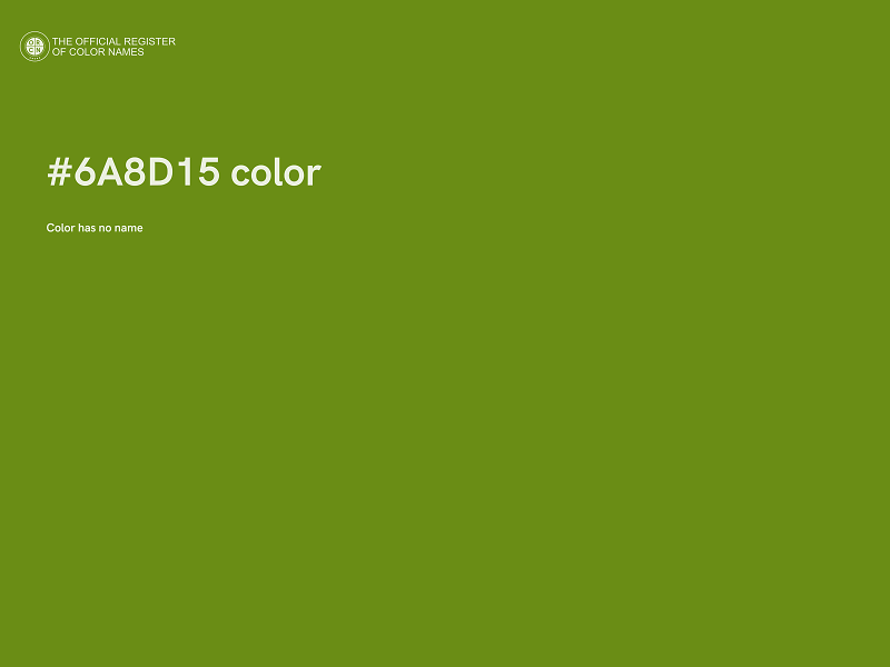 #6A8D15 color image