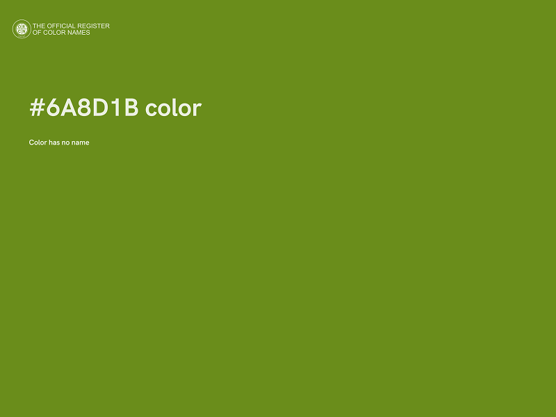 #6A8D1B color image