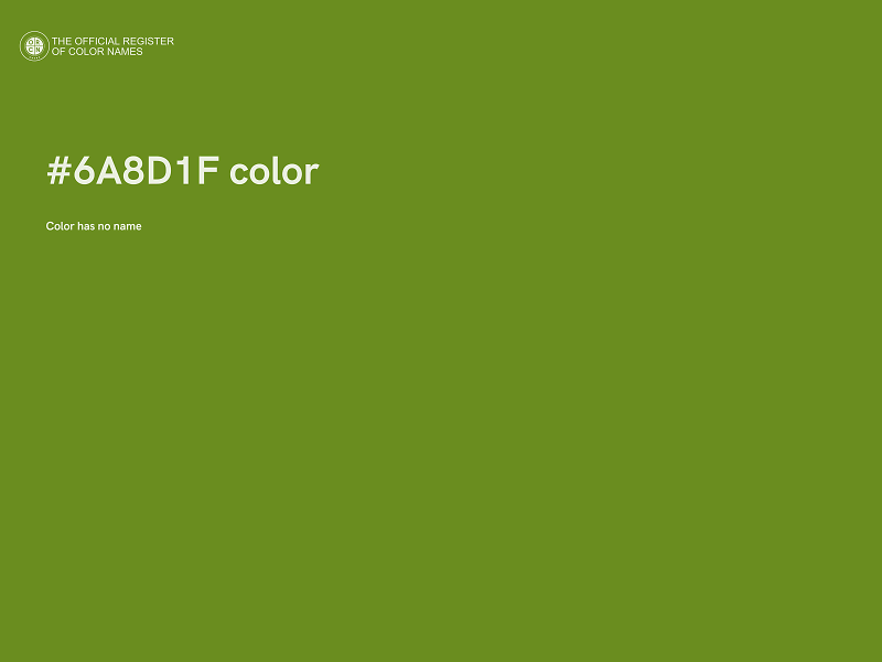 #6A8D1F color image
