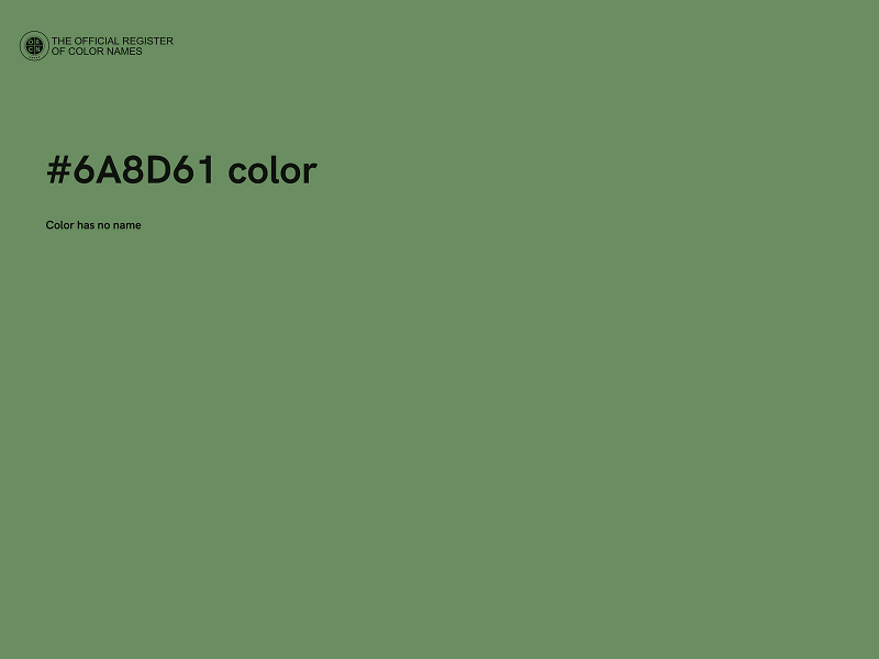 #6A8D61 color image