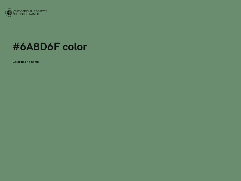 #6A8D6F color image