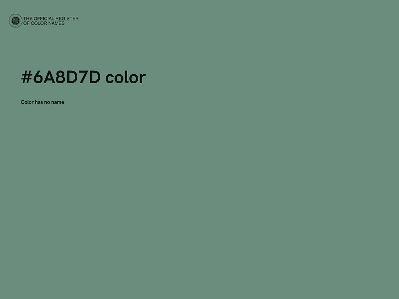 #6A8D7D color image