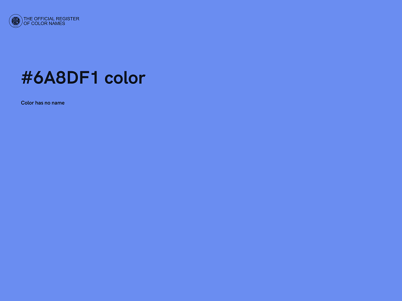 #6A8DF1 color image