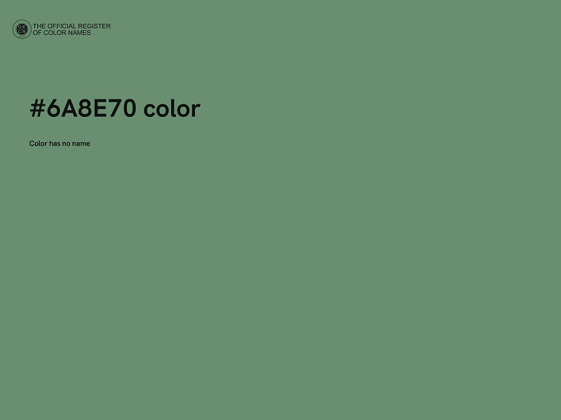 #6A8E70 color image