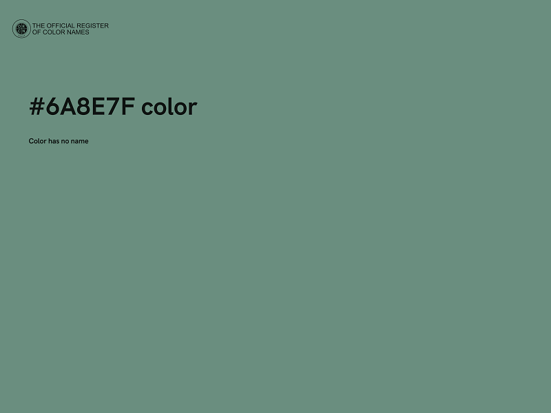 #6A8E7F color image