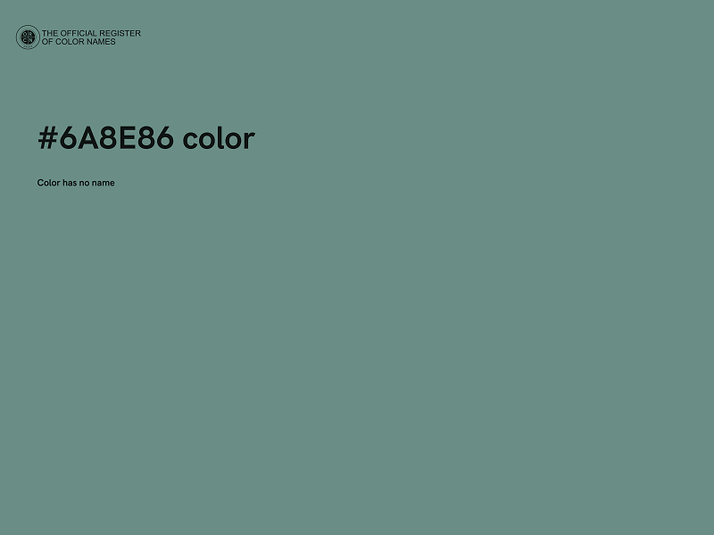 #6A8E86 color image