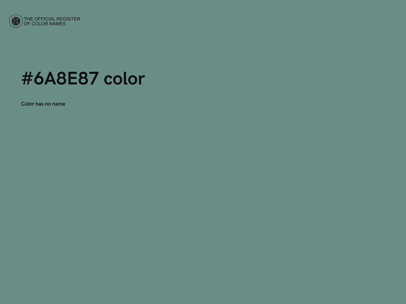 #6A8E87 color image