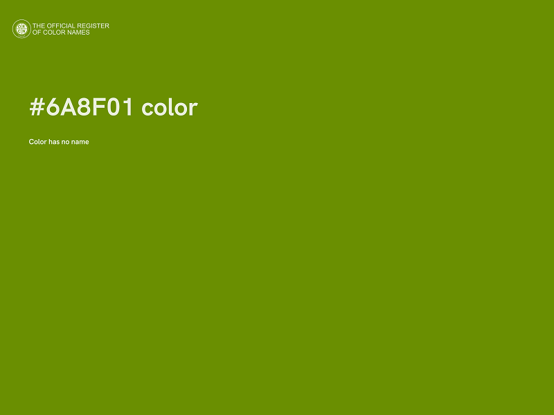 #6A8F01 color image