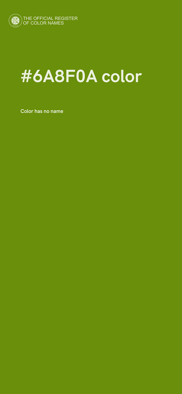 #6A8F0A color image