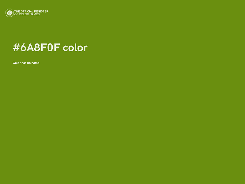 #6A8F0F color image