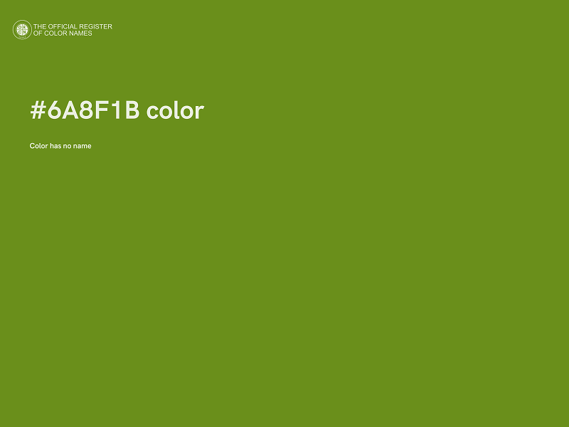 #6A8F1B color image