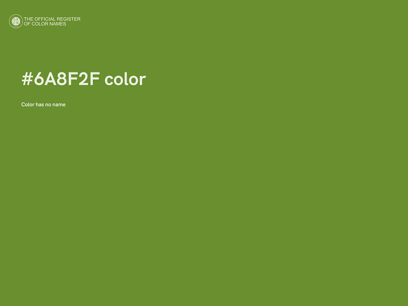#6A8F2F color image